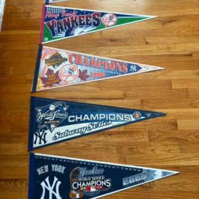 Assorted Collectible Pennants Lot - Yankees, Georgia Tech, UConn, Phillies and More!