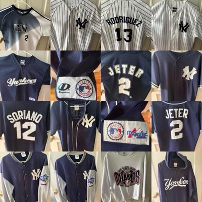 Assorted Yankees Players and Team Apparel Lot - Jeter, Rodriguez, Soriano and More!