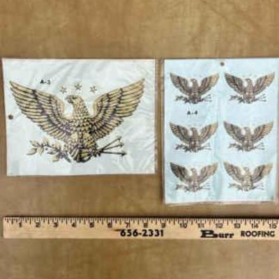 Vintage Set of American-Inspired Decals