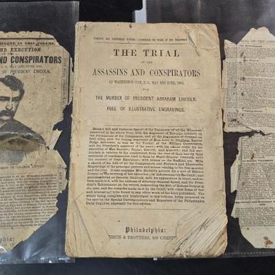 Book The Trial of the Assassination of Abraham Lincoln Very Rare item