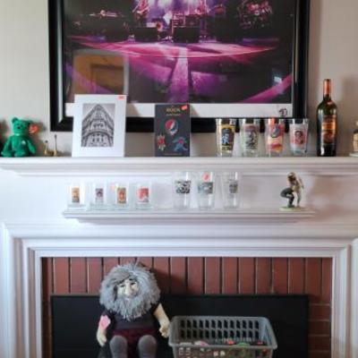 Sale Photo Thumbnail #60: Phish Poster - Glass Sets and a Jerry Doll 