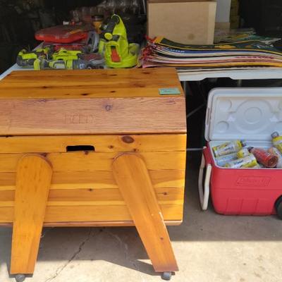 Sale Photo Thumbnail #215: Toy Chest and Party Cooler 