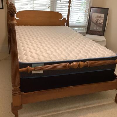 Sale Photo Thumbnail #133: $195 4 post double bed, mattress included
