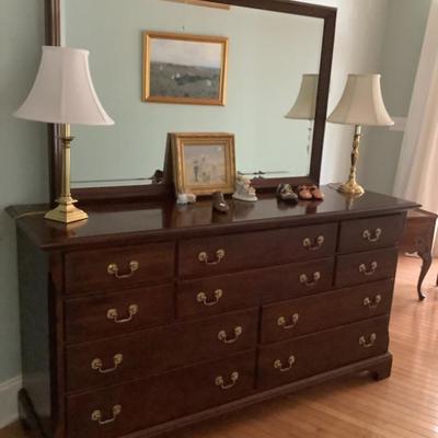 Sale Photo Thumbnail #22: $325 Dove tail dresser & mirror 36"H 68"W 20"depth