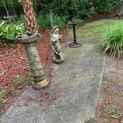 Sale Photo Thumbnail #116: $75 birds, $35 angel, $125 boat garden decor 