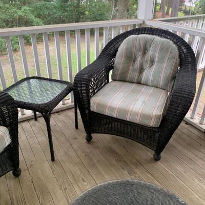 Sale Photo Thumbnail #16: $24 small wicker table
