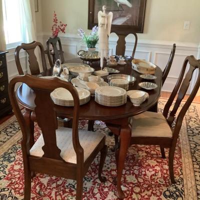 Sale Photo Thumbnail #77: $450 all or $250 for 6 chairs, $250 for table General Interiors Co. PA-table 29"H 57"L x 43"W (table comes with 2 leaves and pads)