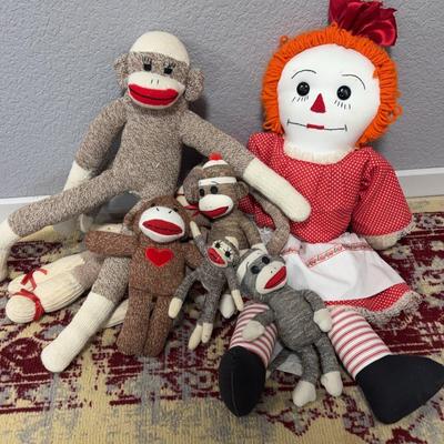 Sock Monkies And Raggedy Ann