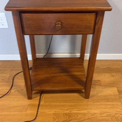 End Table W/ USB Ports "Casual Home"
