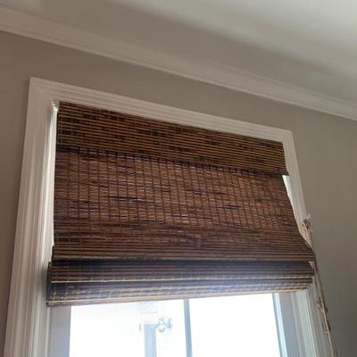 Sale Photo Thumbnail #147: $22 each 7 bamboo blinds approx 30"W 52"L