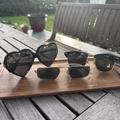 Sale Photo Thumbnail #172: $95 Gucci heart sunglasses, $75 Ray-Ban Clubmaster sunglasses, $75 Ray-Ban Julie sunglasses (more sunglasses in the sale)