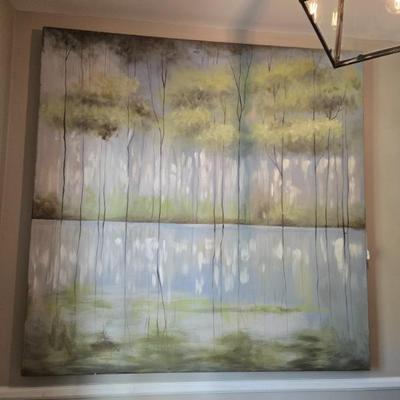 Sale Photo Thumbnail #59: $395 tree reflections on canvas 60" x 60"