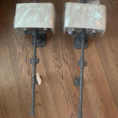 Sale Photo Thumbnail #108: $85 each Brice metal wall lamps (2 in sale) NWT 