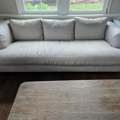 Sale Photo Thumbnail #85: $995 Theodore Alexander down sofa 28"H 89"W 39"depth