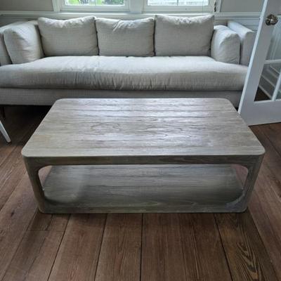 Sale Photo Thumbnail #84: $275 Restoration Hardware coffee table 16"H 48"W 28"depth
