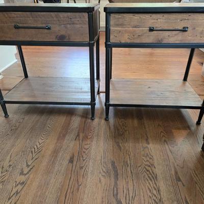 Sale Photo Thumbnail #5: $225 each - Pottery Barn end tables 28"H 26"W 18"depth