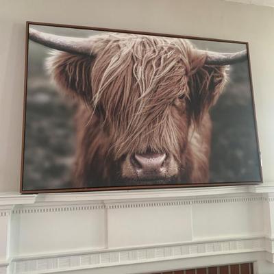 Sale Photo Thumbnail #102: $295 Bloomingdale Highland Cow 33"H 50"W 