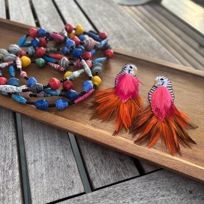 Sale Photo Thumbnail #173: $45 Mignonne Gavigan bird earrings, $15 necklace