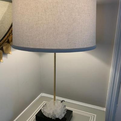 Sale Photo Thumbnail #137: $225 Chelsea House Litchfield Collection crystal base lamp 26"H 