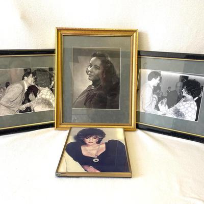 Elizabeth Taylor Framed Photographs Set Of 4