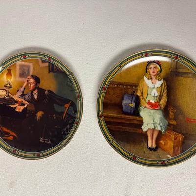 Norman Rockwell's American Dream Series: 2 Plates 