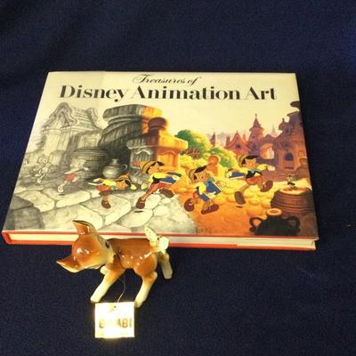 Treasurers of Disney Animation Art & Bambi Figurine 