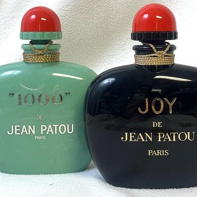 Jean Patou “Joy” & “1000” Factice Perfume Display Bottles, 2 Pcs