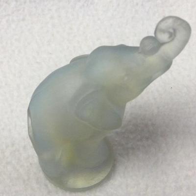 Sabino Art Glass France Opalescent Elephant 