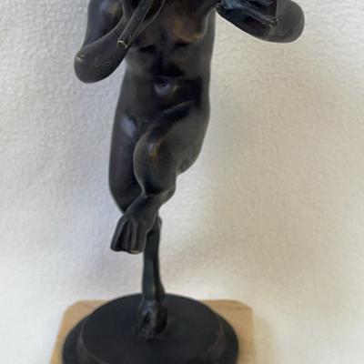 Greek God Pan, Bronze Statue