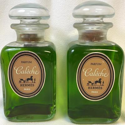 Hermès Calèche Paris Factice Perfume Display Bottles, 2 Pcs
