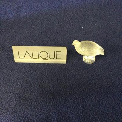 Lalique France Crystal Quail