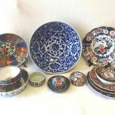 Vintage Imari Bowls, Plates Collection 16pcs