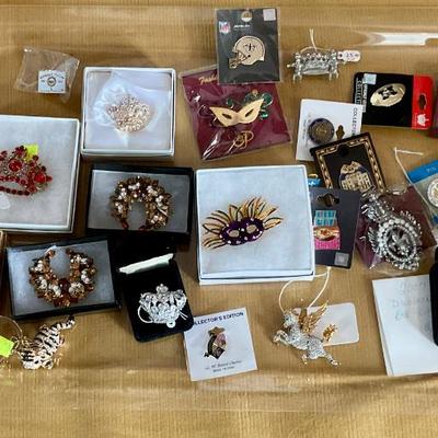 Jewelry, pins and key chains