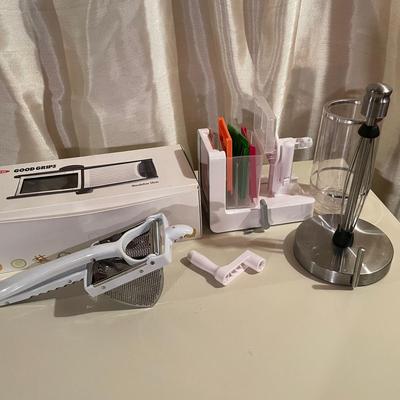 Lot Of Kitchen Gadgets Including A Mandolin Slicer