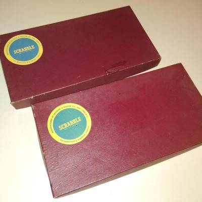 Two vintage scrabble games