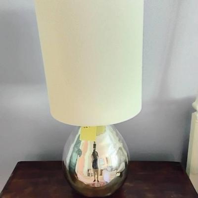 Contemporary Mercury Glass Lamp