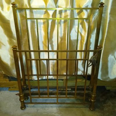 Antique Victorian or Edwardian Brass Bed (Headboard and Footboard ONLY - NO RAILS)
