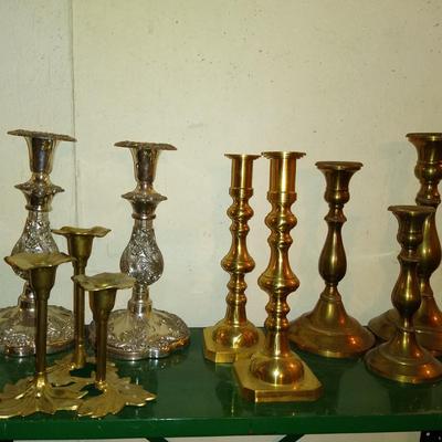 Lot of candle holders