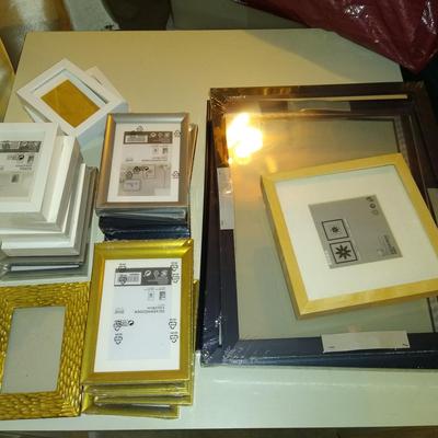 Lot of mostly new picture frames