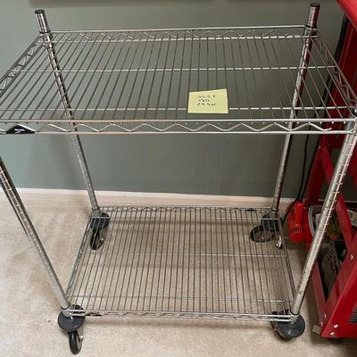 Short Metro Wire Shelving On Wheels