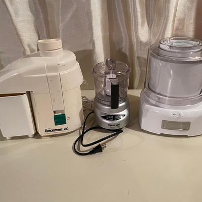 Juicer, Ice Cream Maker And Food Chopper