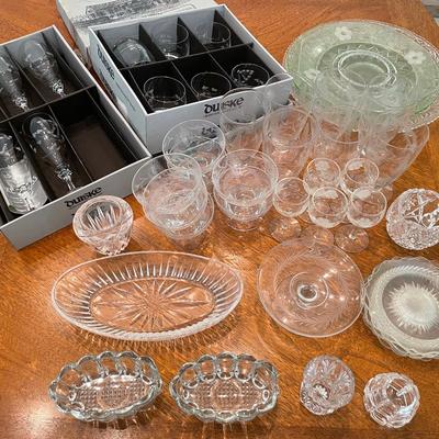 Large Lot Of Elegant Glassware 