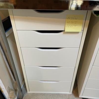 Small White Storage Drawers