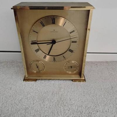 Vintage Quartz Clock By Hamilton 
