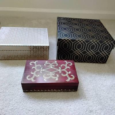 Lot Of 3 Decorative Boxes