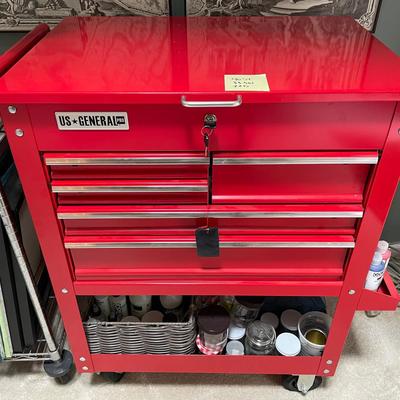 Red Metal Tool Chest