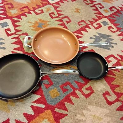 Three Nonstick Pans