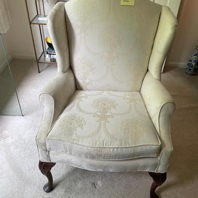 White Hitchcock Wing Chair