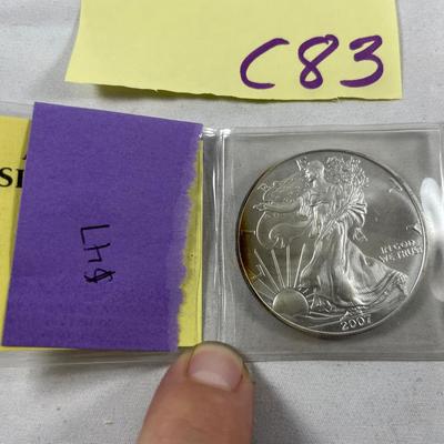 2007 American Silver Eagle One Dollar Coin