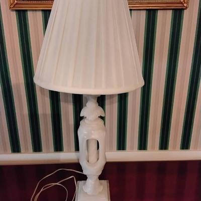 Vintage Alabaster Table Lamp